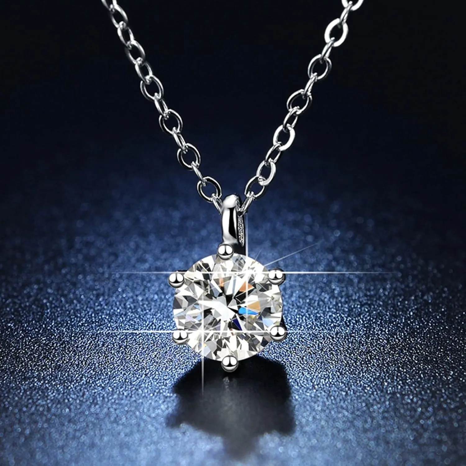 Gold Plated Sterling Sliver Necklaces for Women,Dainty CZ Crystal Pendant Anniversary Birthday Xmas Gifts for Mom Girlfriend