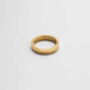 Gold Wide Stacking Ring