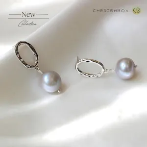 Gracious Grey (Freshwater Pearl Earrings)