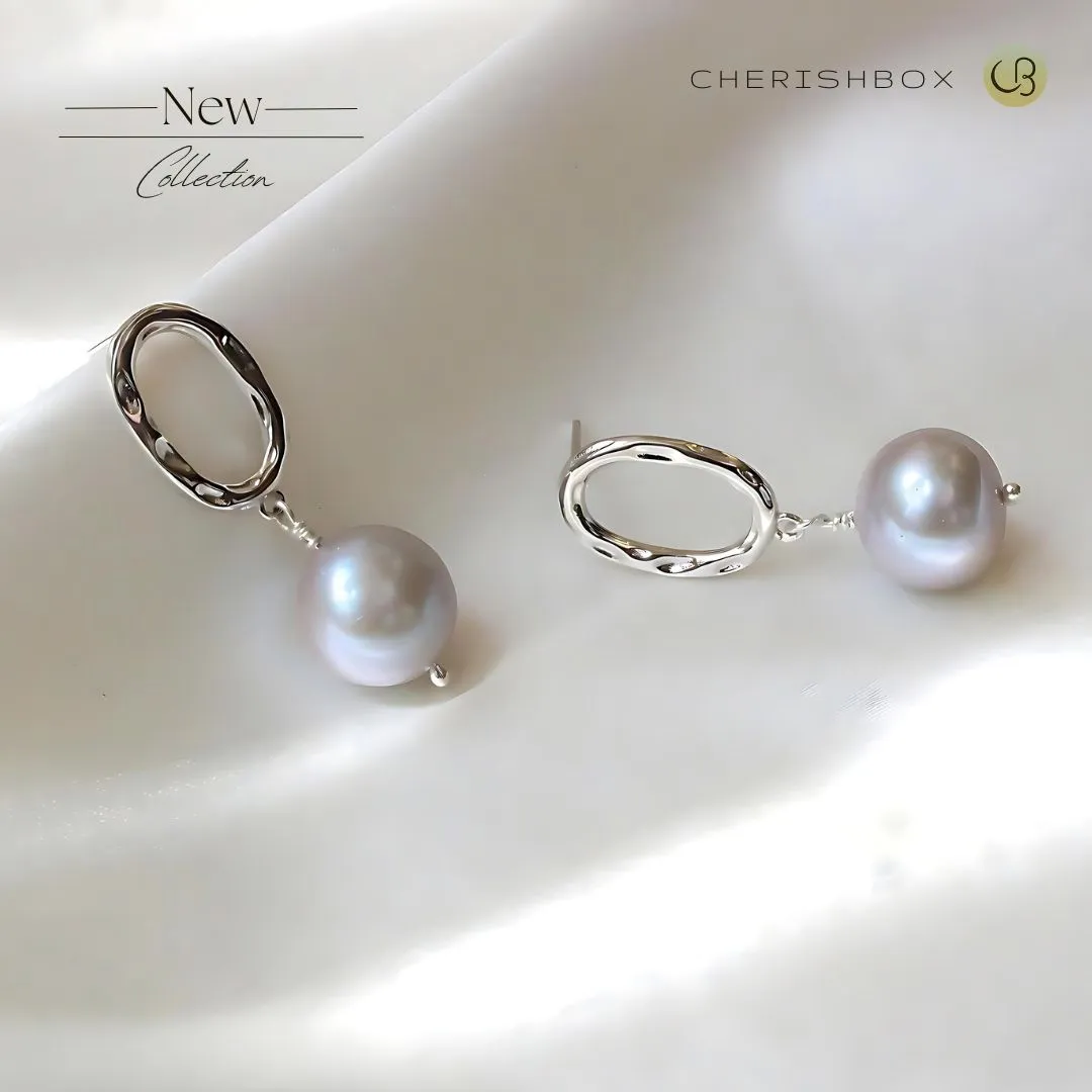 Gracious Grey (Freshwater Pearl Earrings)