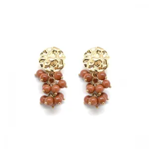 Habana Paris Gold Sandstone Earrings
