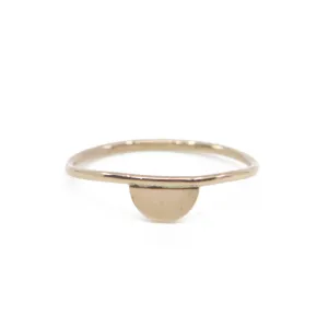Half Moon Ring in Gold
