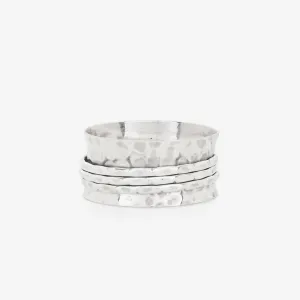 Hammered Spinner Ring