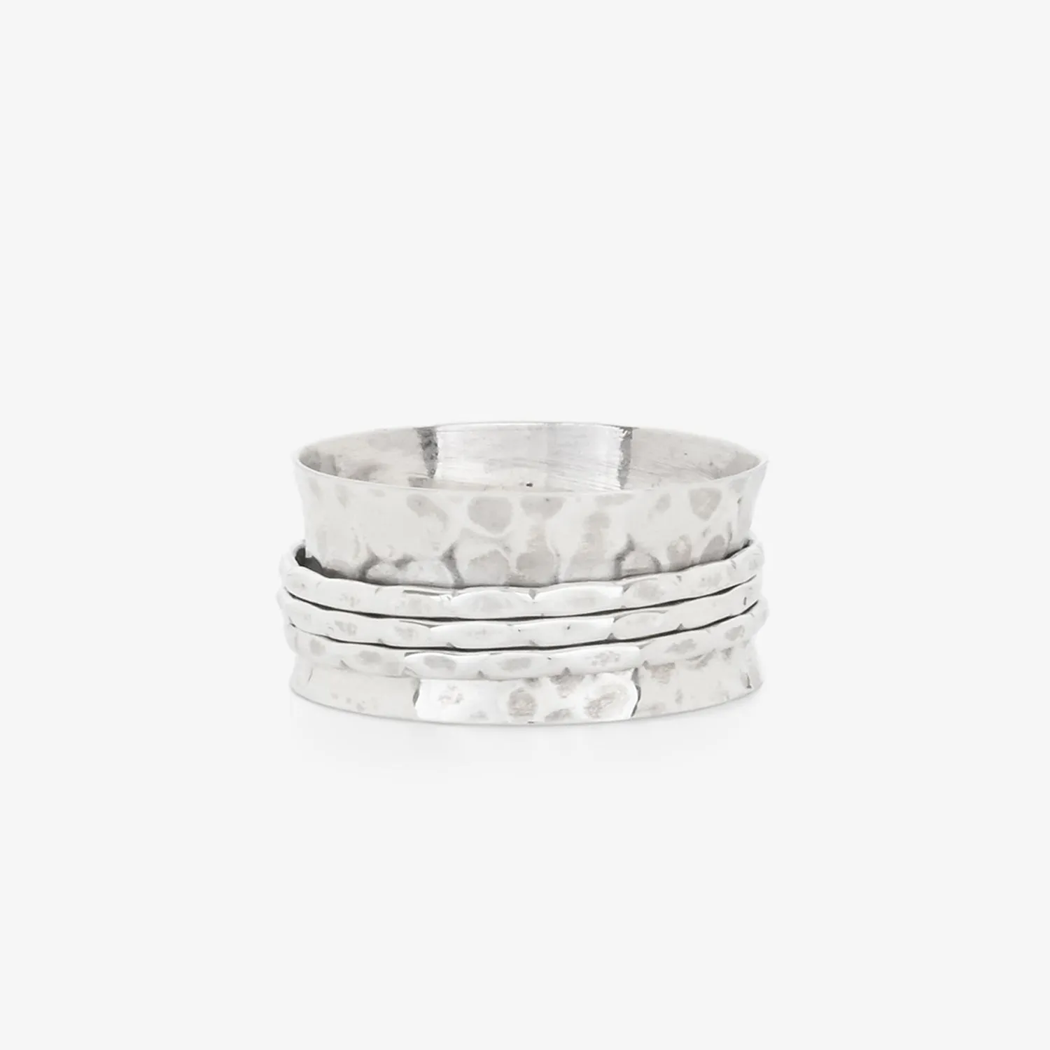 Hammered Spinner Ring