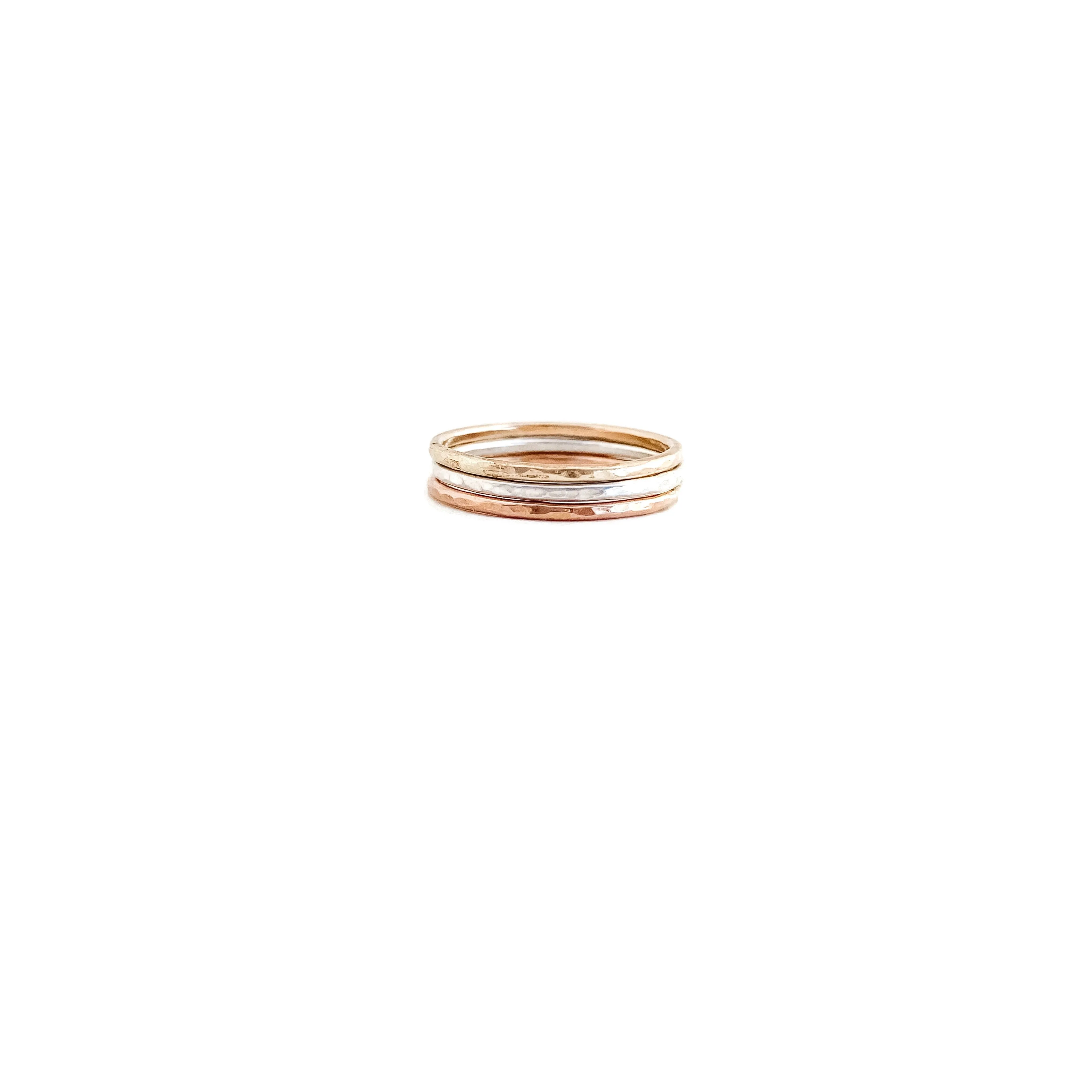 Hammered Stacking Ring