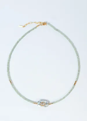 HANKA Inside Choker in Green Apatite, Dendrite Agate