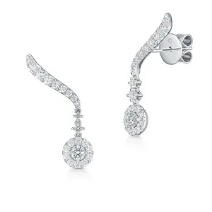 Hearts on Fire Vela Drop Earrings