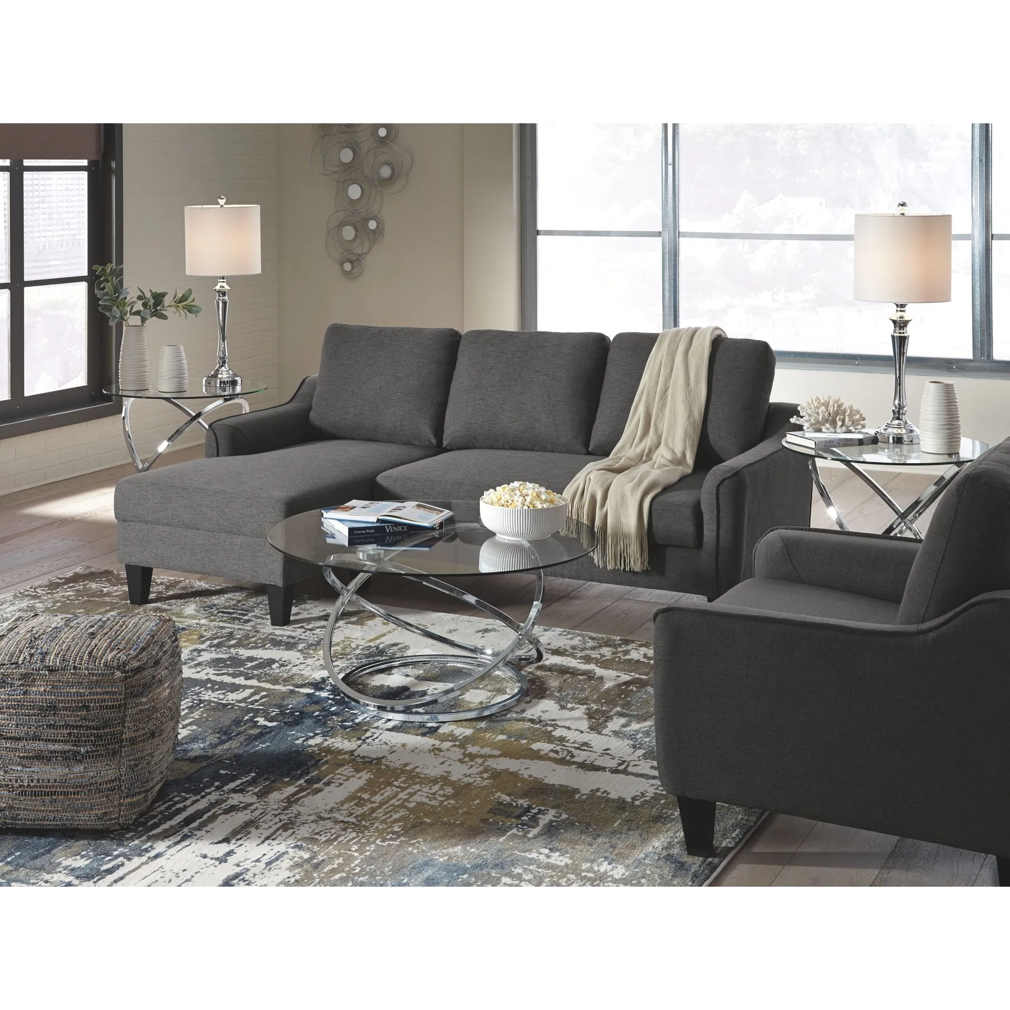 Hollynyx 3 Pack Tables - Chrome Finish