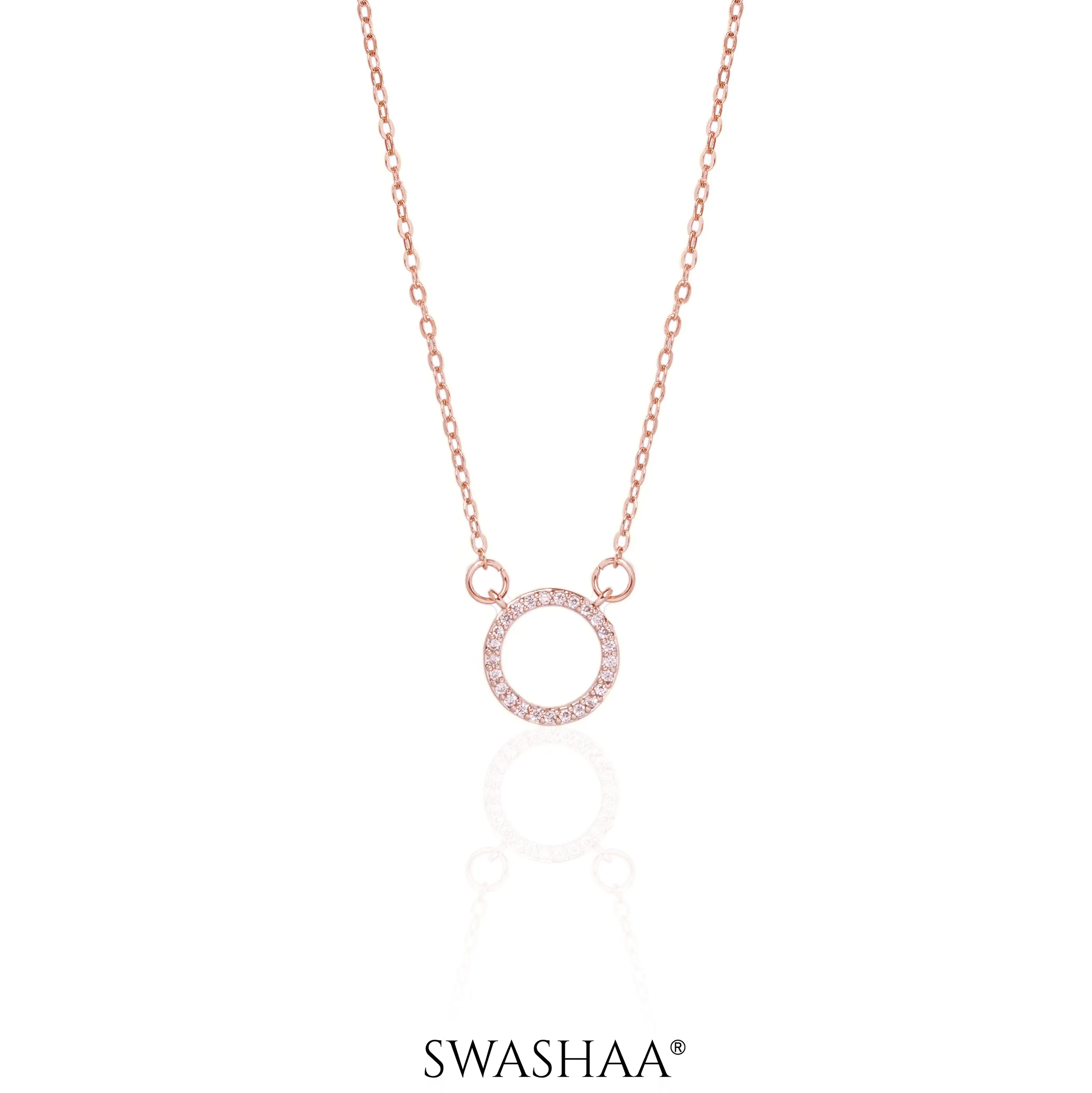 Holo Rosegold Plated Necklace