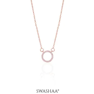 Holo Rosegold Plated Necklace