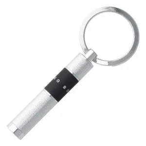Hugo Boss Ribbon Chrome Key Ring HAK906B