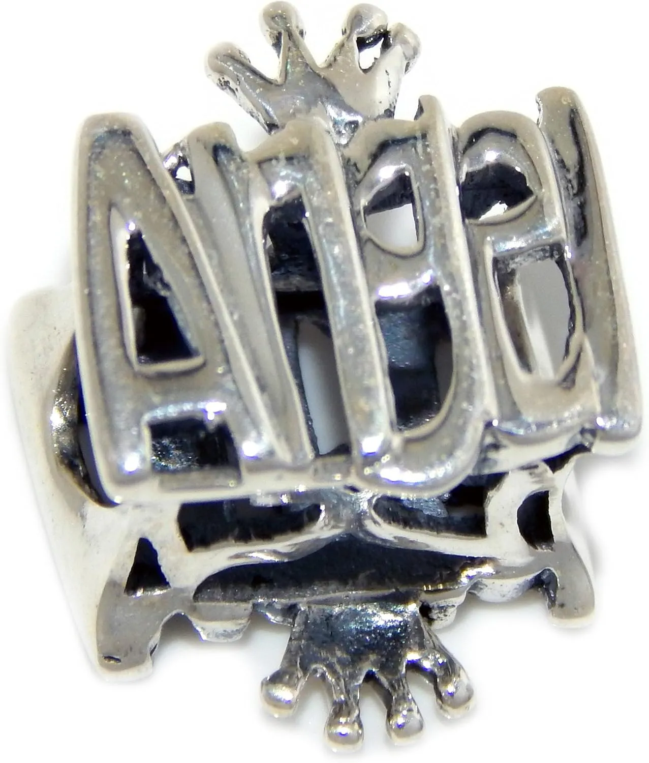 ICYROSE Solid 925 Sterling Silver Angel with Crown Charm Bead