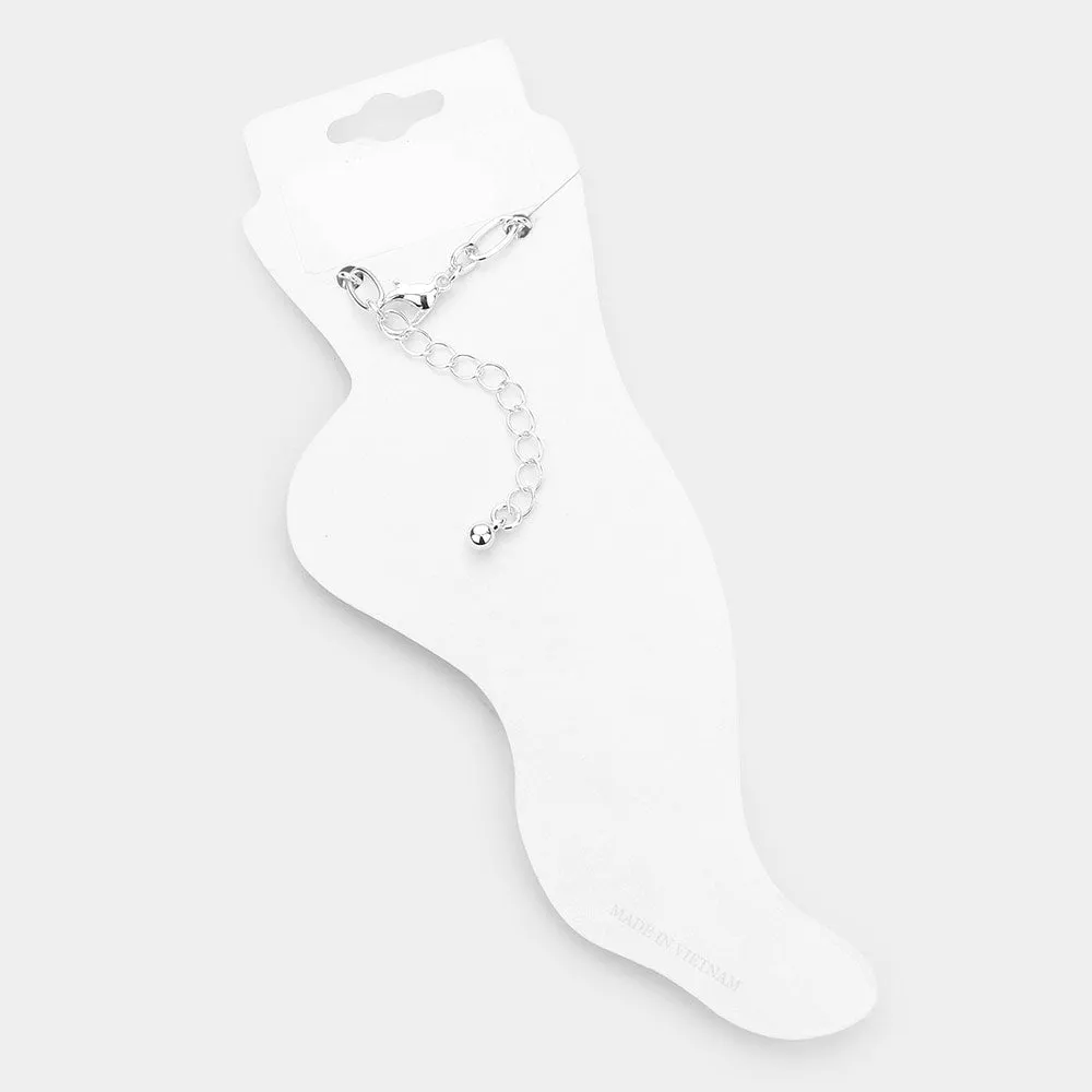 iLLASPARKZ Antique Metal Mermaid Charm Station Anklet