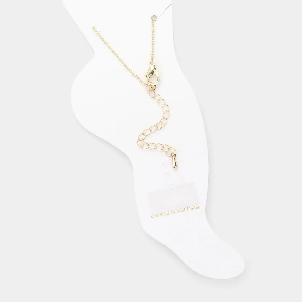 iLLASPARKZ Enamel Cactus Charm Anklet
