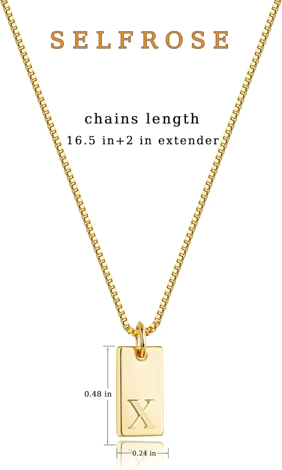 Initial Necklaces for Women, Dainty Gold Letter Necklace 14k Gold Plated Personalized Name Necklace Simple Gold Initial Necklace Cute Gold Choker Necklace Trendy Gold Jewelry for Women Gifts