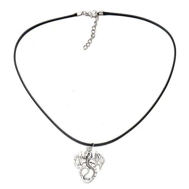 Inspired "Song of Ice and Fire" Dragon Pendant Necklace for Women