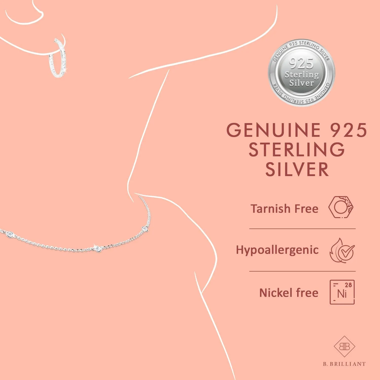 Jewelry Sets for Women, Necklace and Earring Sets for Women, Birthstone Jewelry, Genuine or Synthetic Gemstone, Princess Square Solitaire, Pendant Necklace, Stud Earrings, Silver Jewelry or Gold Flash