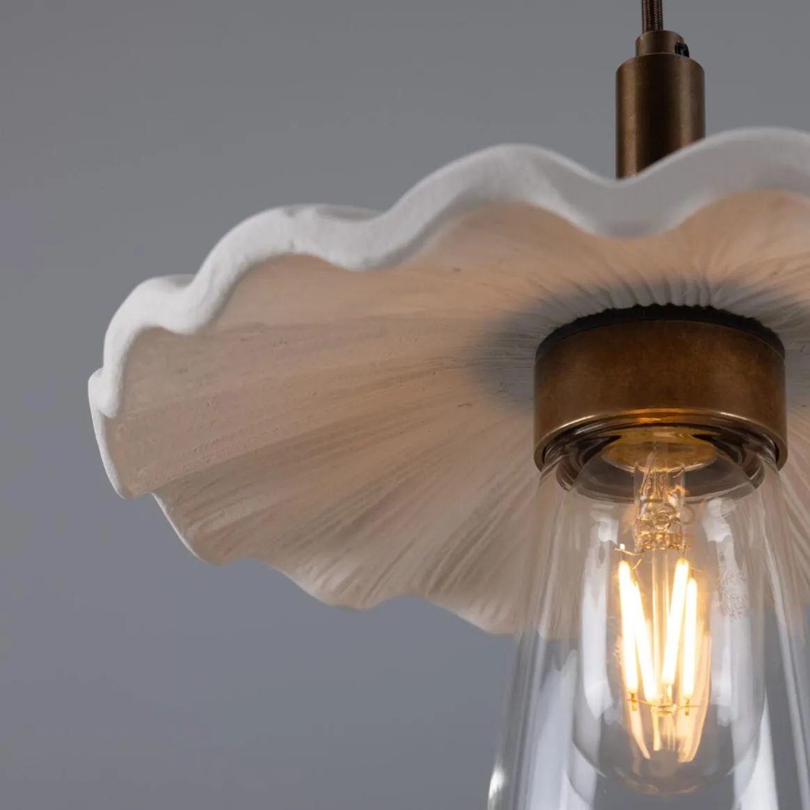 Keeva Organic Ceramic Pendant Light