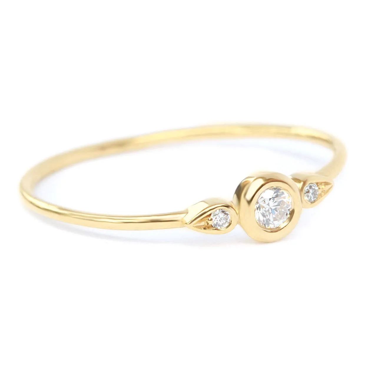 Kiss Plus Dainty Birthstone / Diamond Promise Ring