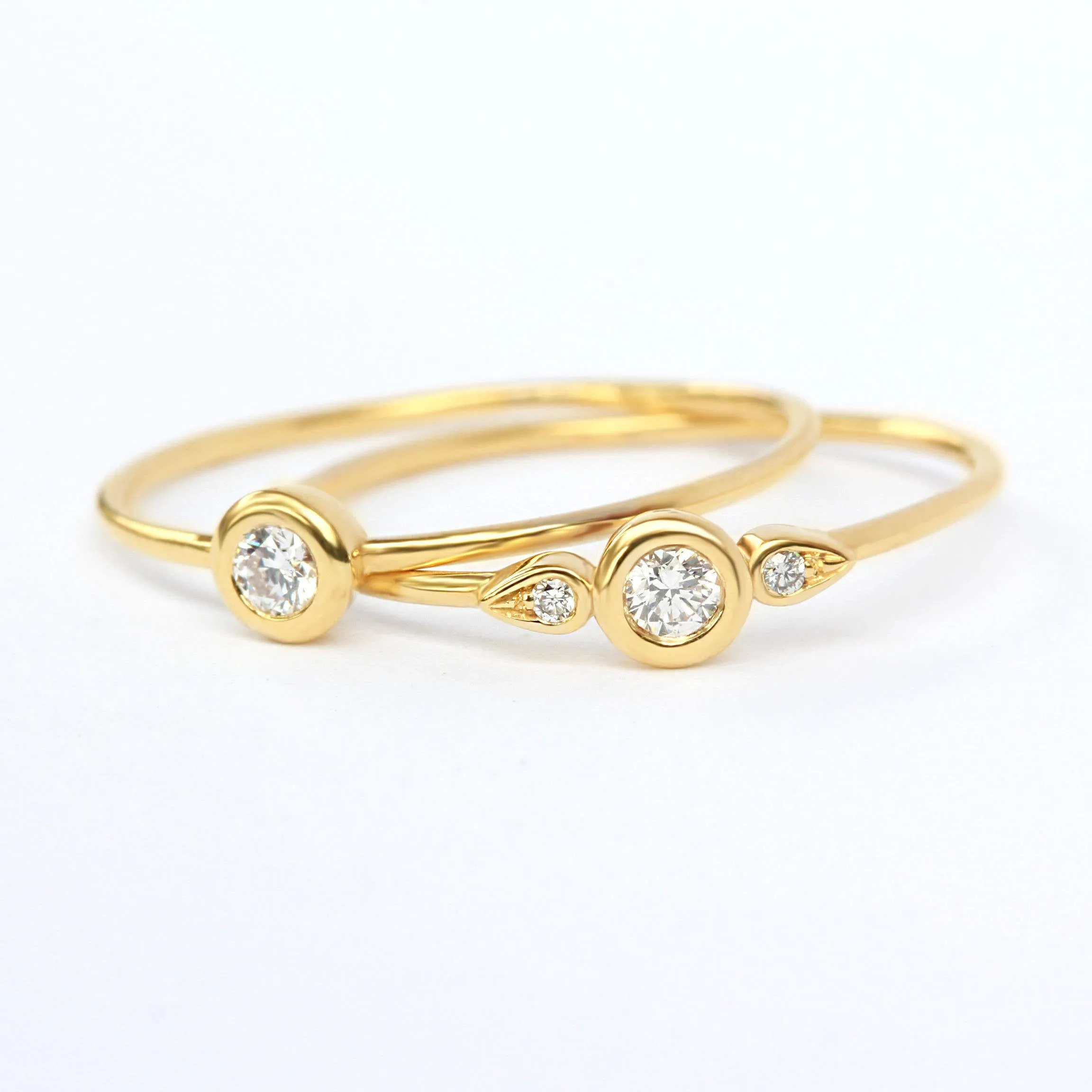Kiss Plus Dainty Birthstone / Diamond Promise Ring