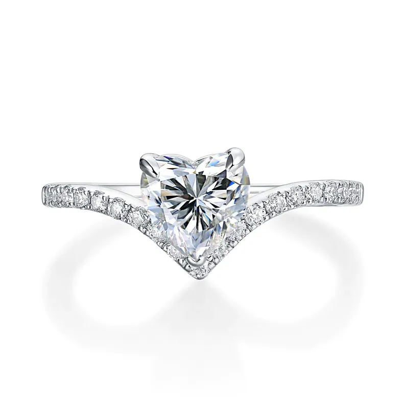 Lady Heart Sterling Silver Wedding Ring