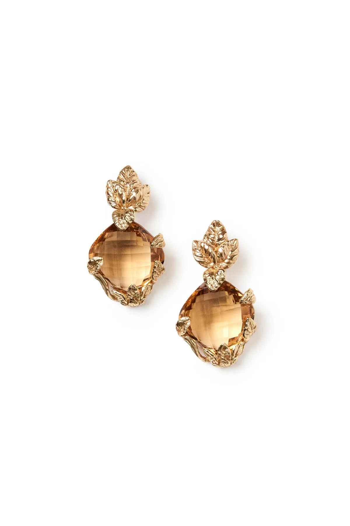 Large Citrine Drop Earrings