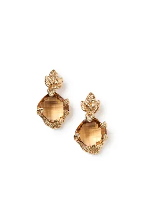 Large Citrine Drop Earrings