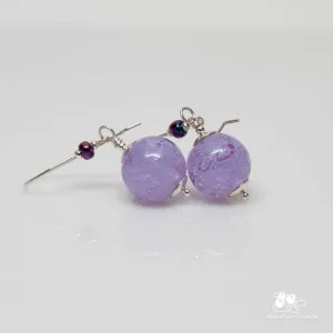 Lavender Bubble Drop Earrings