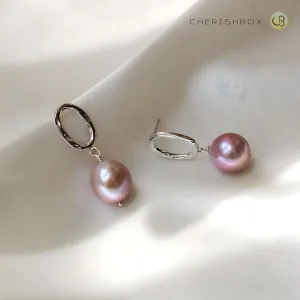 Lavender Glory (Freshwater Pearl Earrings)