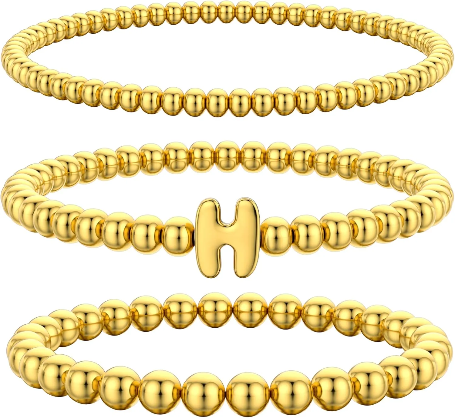Layered Bracelets for Women,Dainty 14K Gold Plated Bracelets Stack,Link Chain Bracelet Stackable Non Tarnish Jewelry Gifts for Women