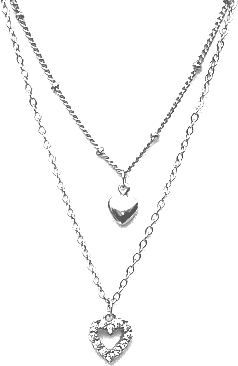 Layered Necklaces for Women S925 Sterling Silver Chokers Adjustable