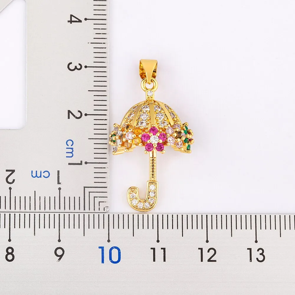 Light Luxury Shiny Zircon Stone Pendant Necklaces