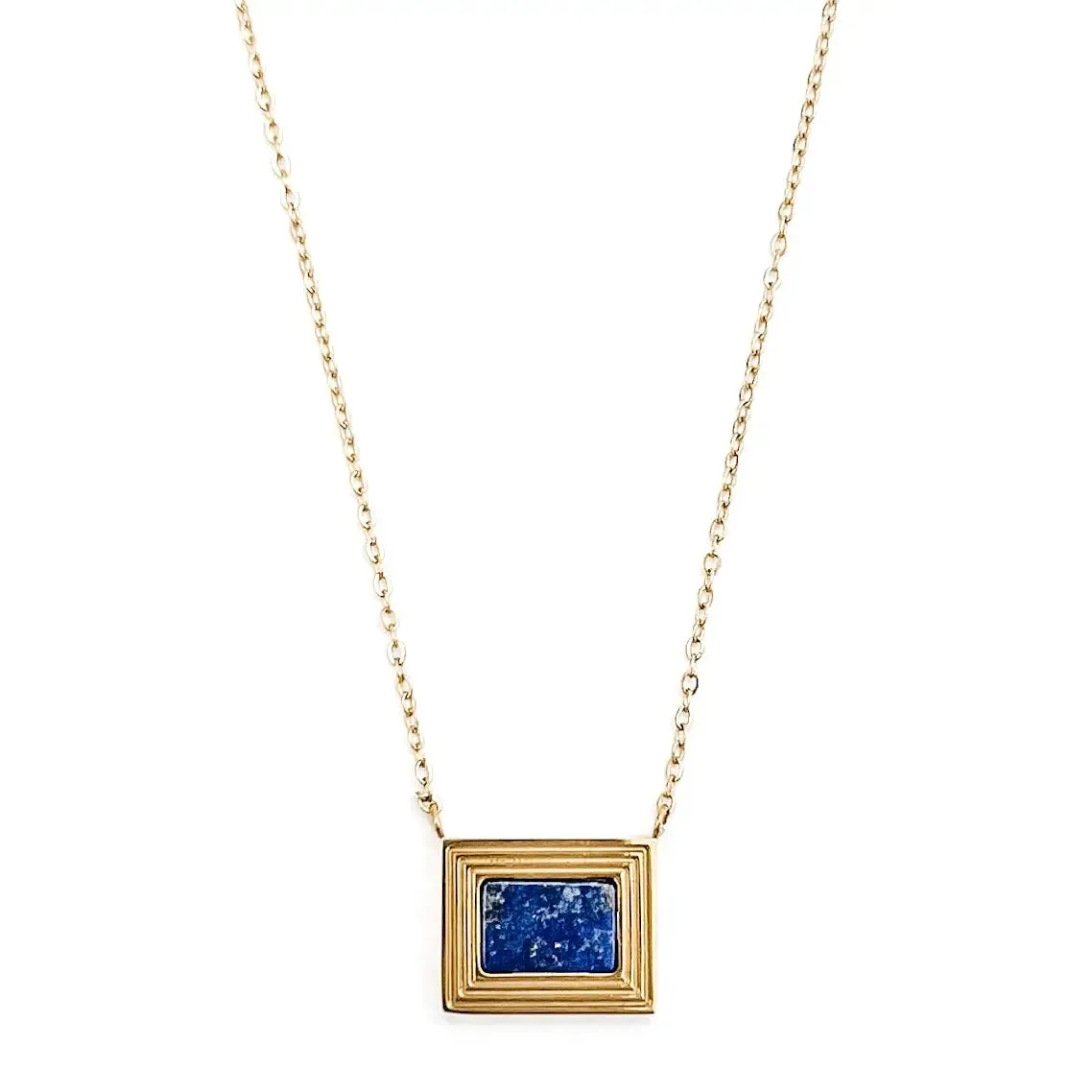 Linka Gold Lapis Necklace