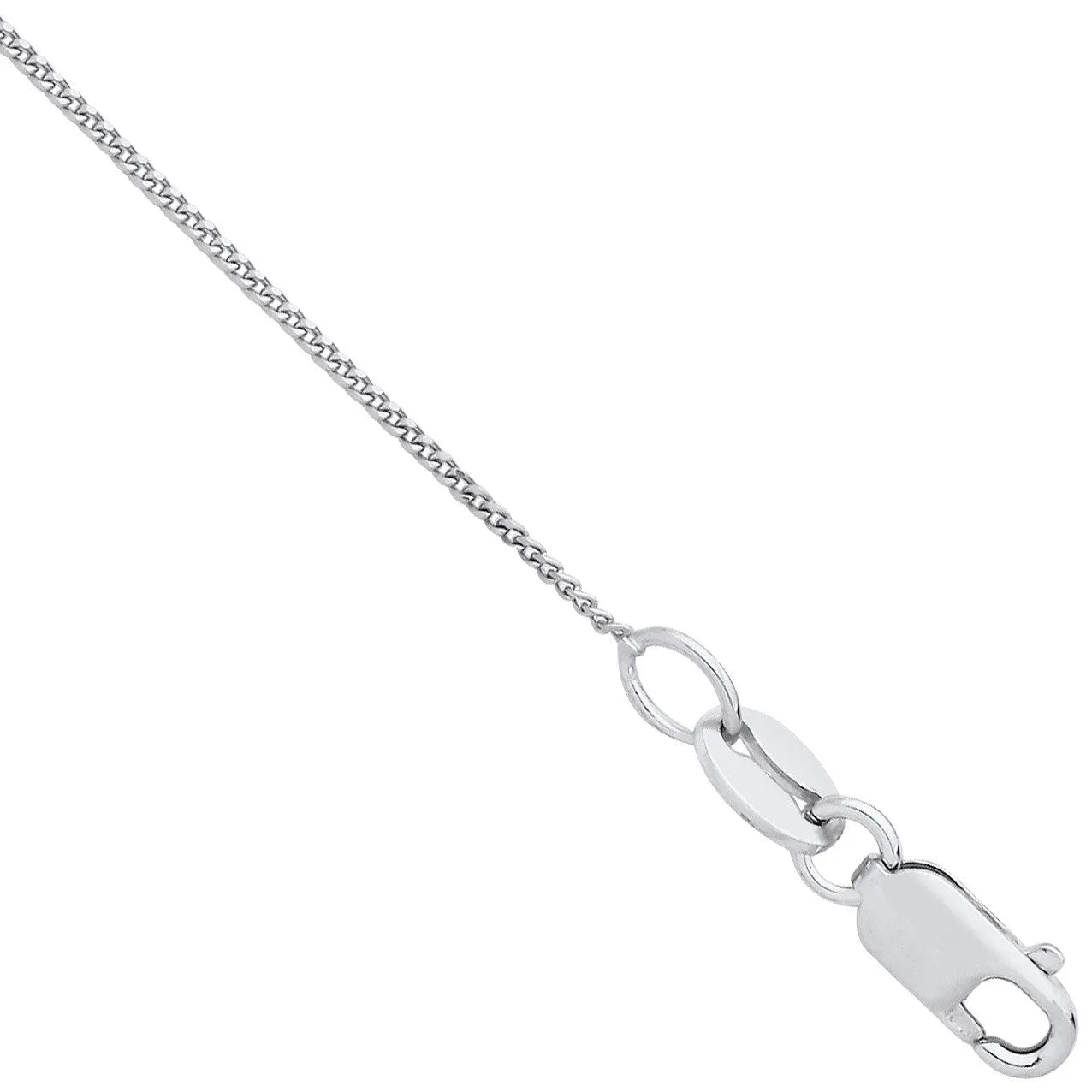 Lloyds 0.8mm Curb Chain Chain Necklace - Platinum