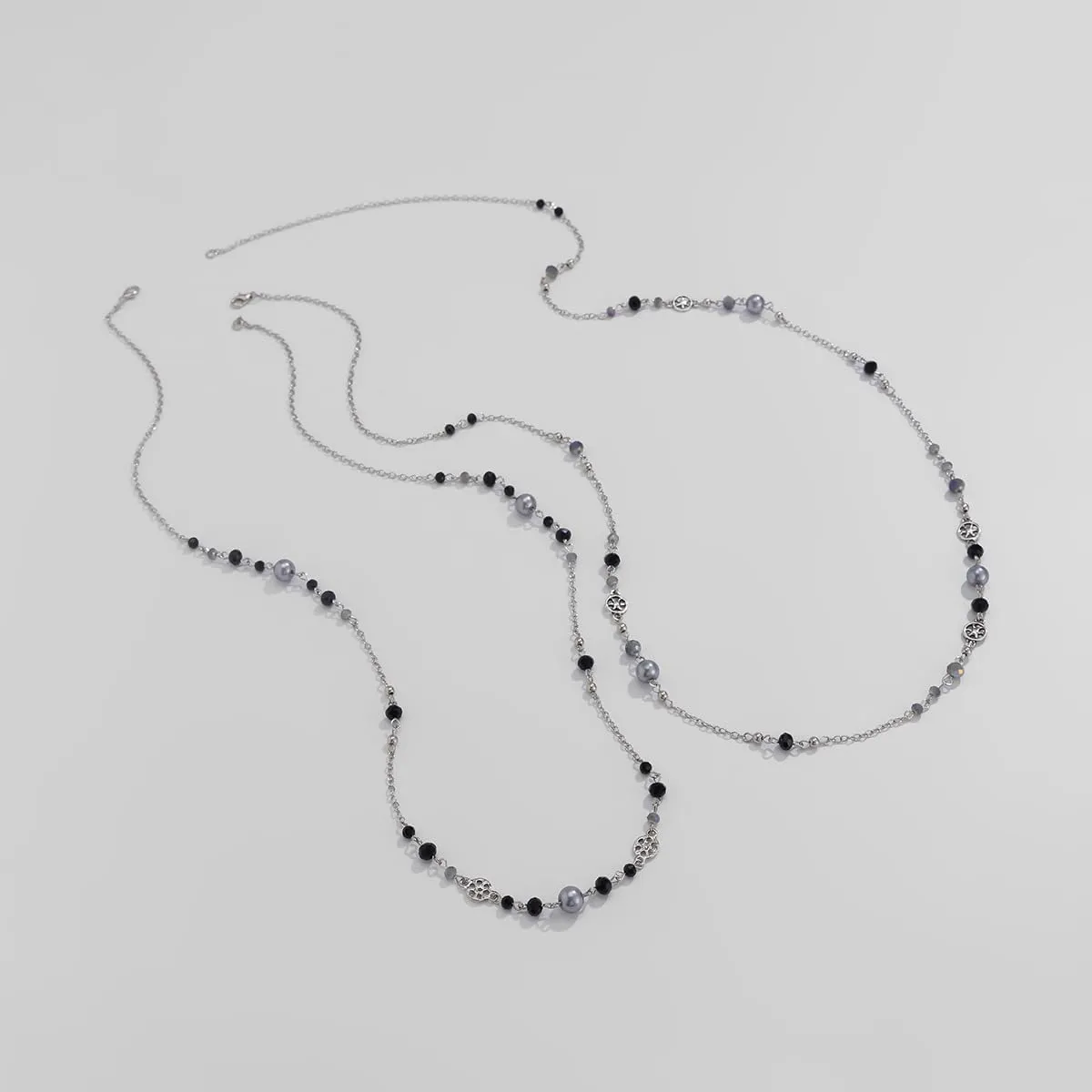 Long Pearl Necklaces for Women Pearl Long Chain Necklace Dainty Gold And Long Pearl Necklaces Layered Pearl Necklace Statement Sweater Strand Chain Jewelry