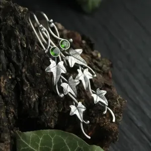 LOVCIA Ivy Leaf Alloy Dangle Earrings