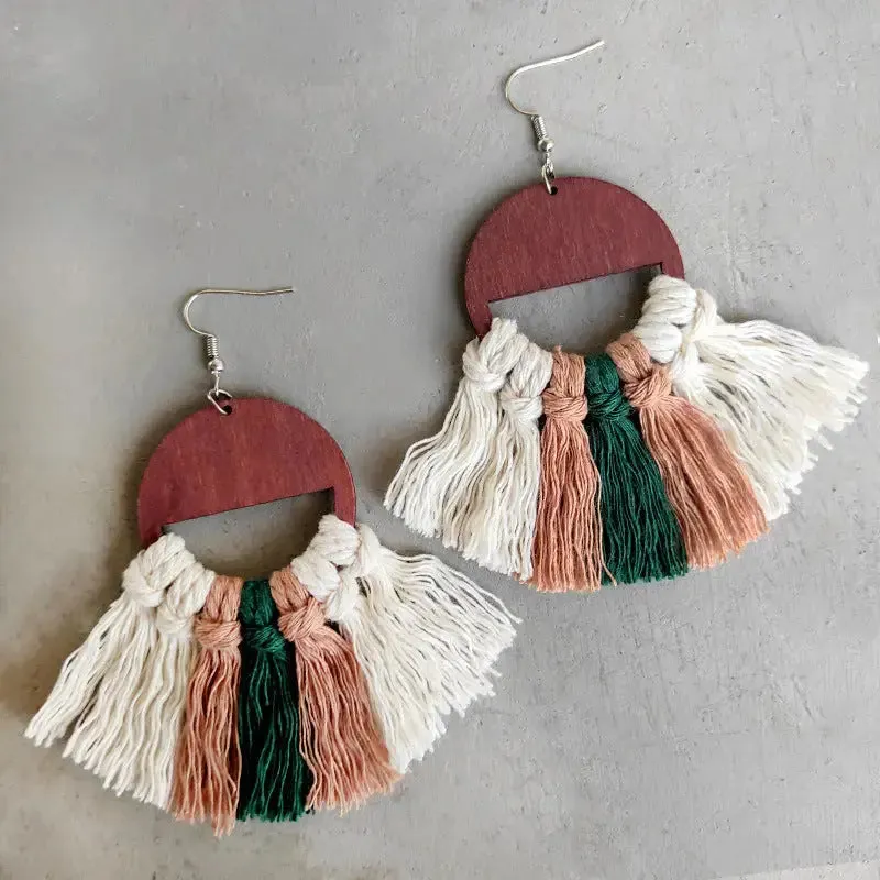 LOVCIA Tassel Detail Drop Earrings