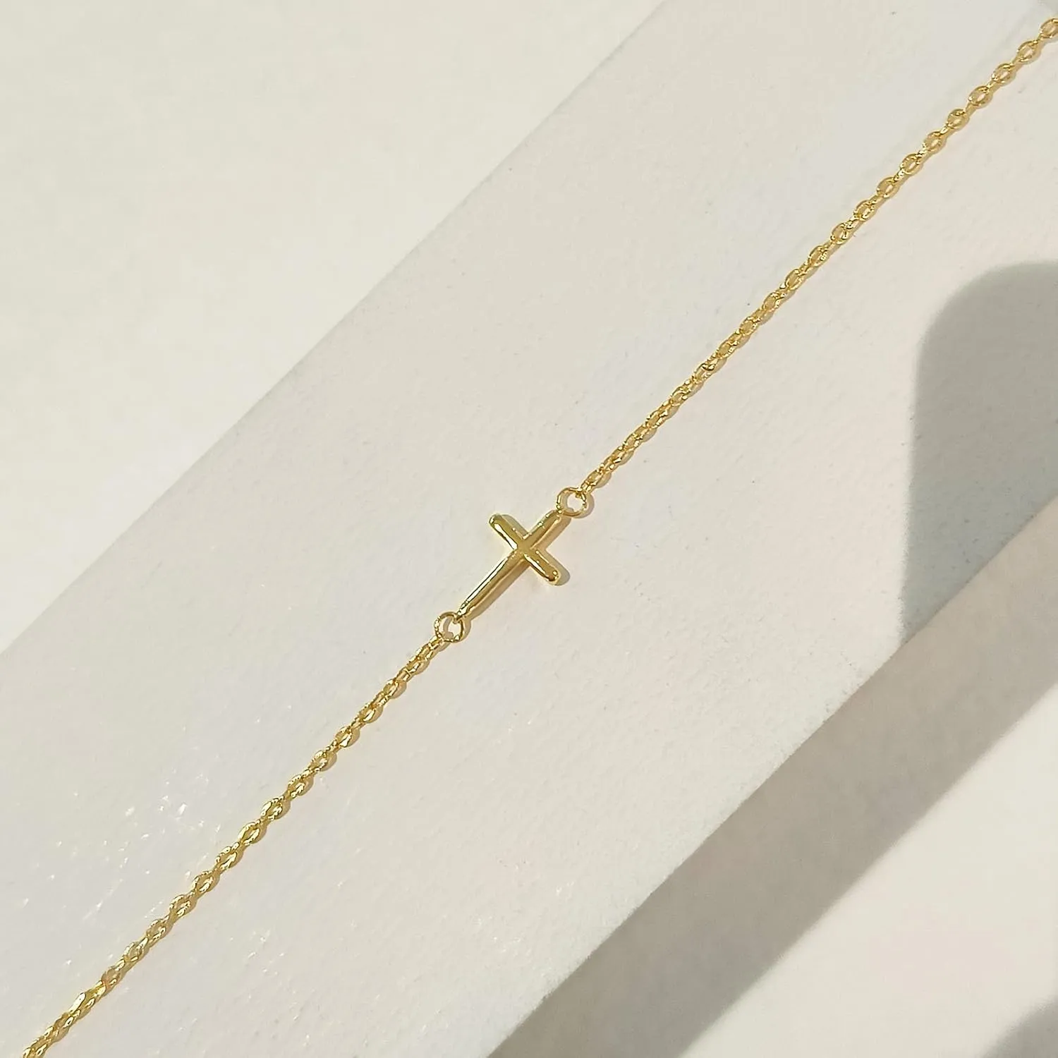 Luxval Cross Necklace for Women -Dainty 14K Gold Plated Cross Necklace Layered Gold Cross Necklace Cross Choker Necklace Gold Cross Necklaces for Women Trendy Gold Jewelry Gifts for Women