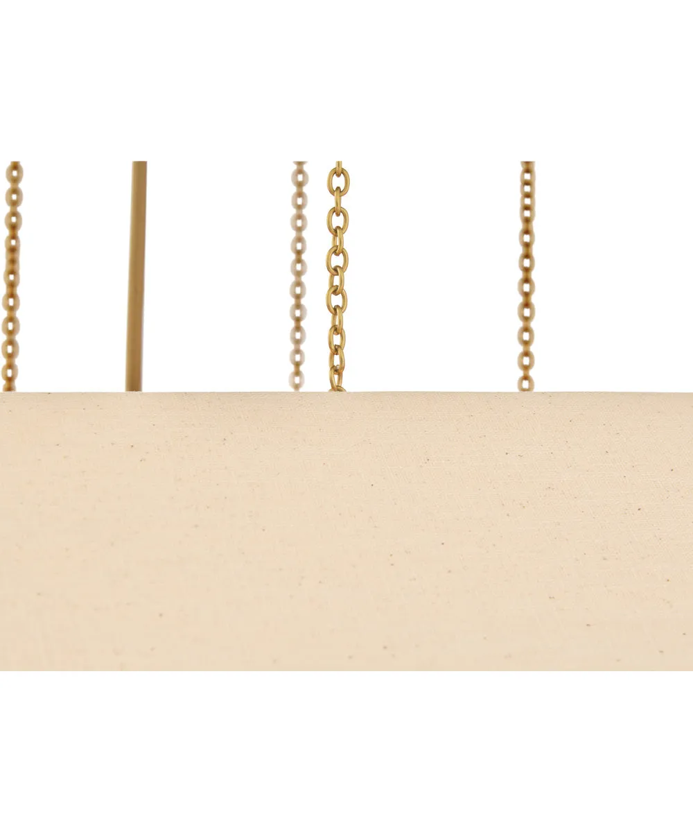 Lyla 4-Light Medium Convertible Chandelier in Lacquered Brass