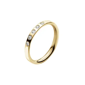 Magic Insert y/g 5 diamonds 0.25ct size 49