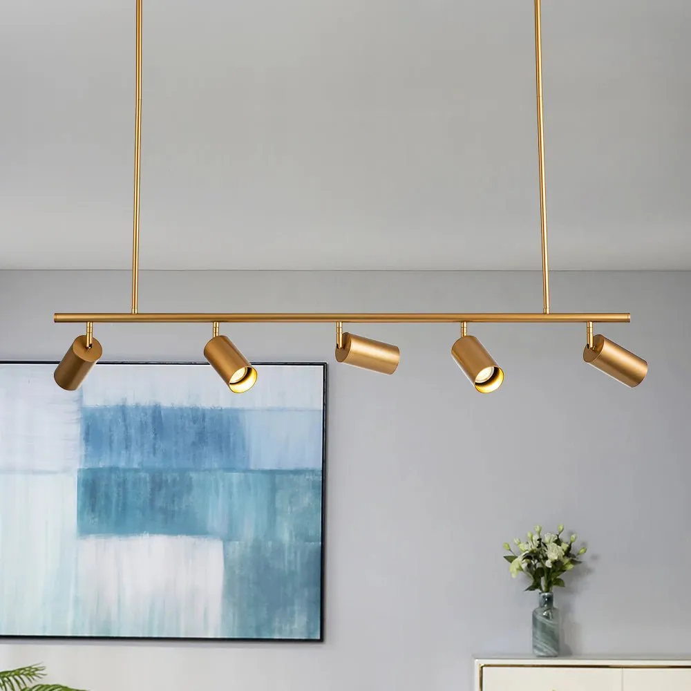 Mid-century Modern Dimmable Track Light Pendant