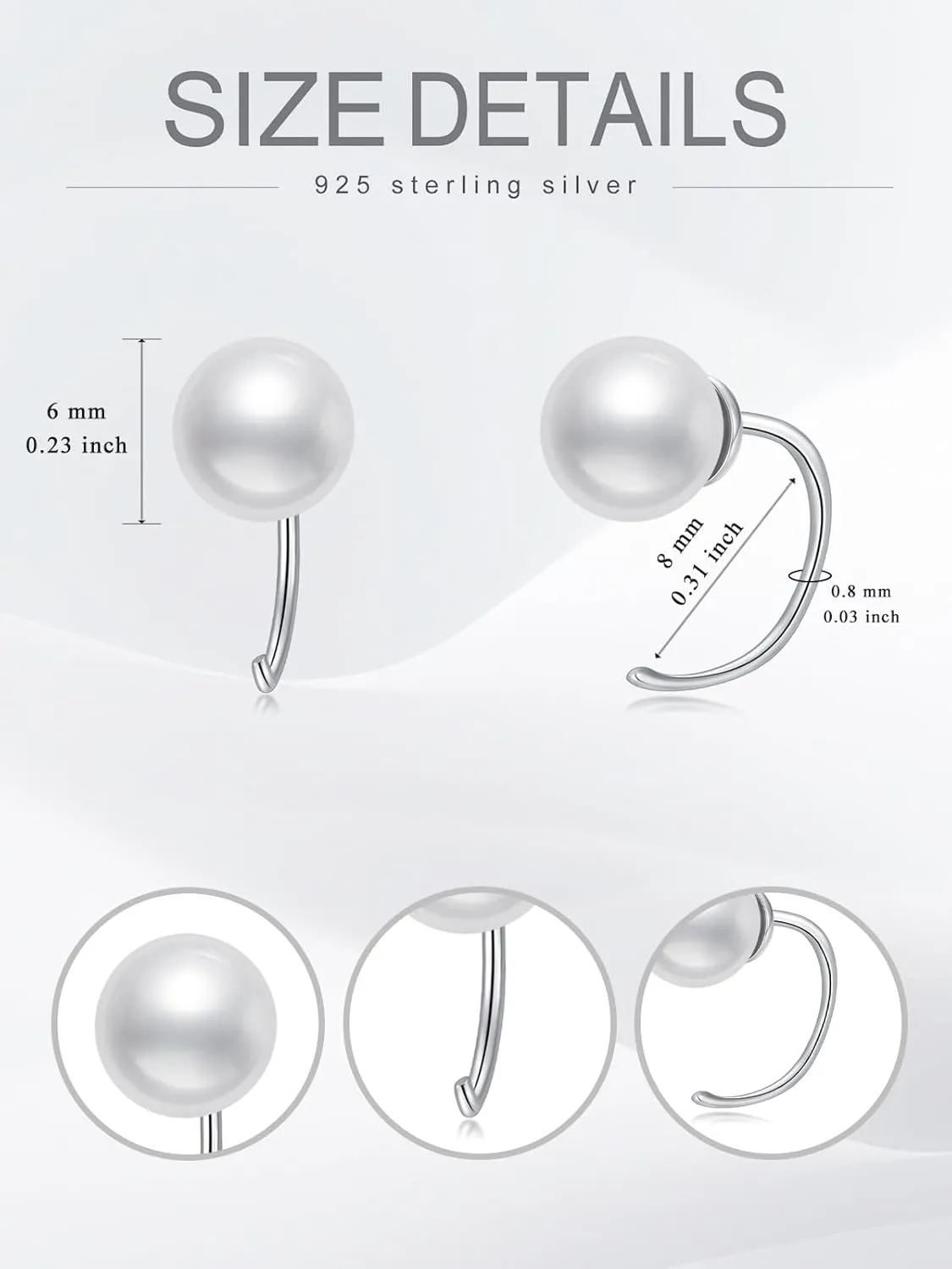 Midari Half Hoop Earrings for Women 925 Sterling Silver Dog Paw Print/Black Earrings Tiny Huggie Hoop Small Comfy Half Open Hoop C Hoop Earrings for Women