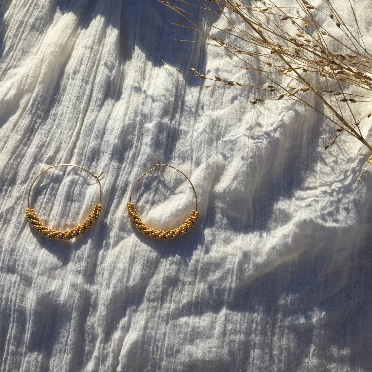 Miiken Rae Hoops (Champagne Dark Gold)