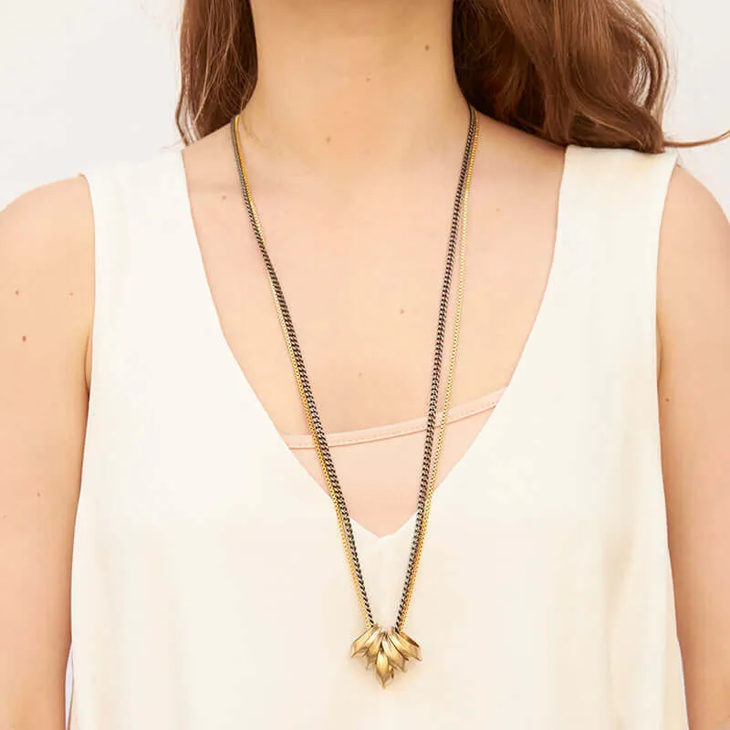MILA DUAL CHAIN NECKLACE