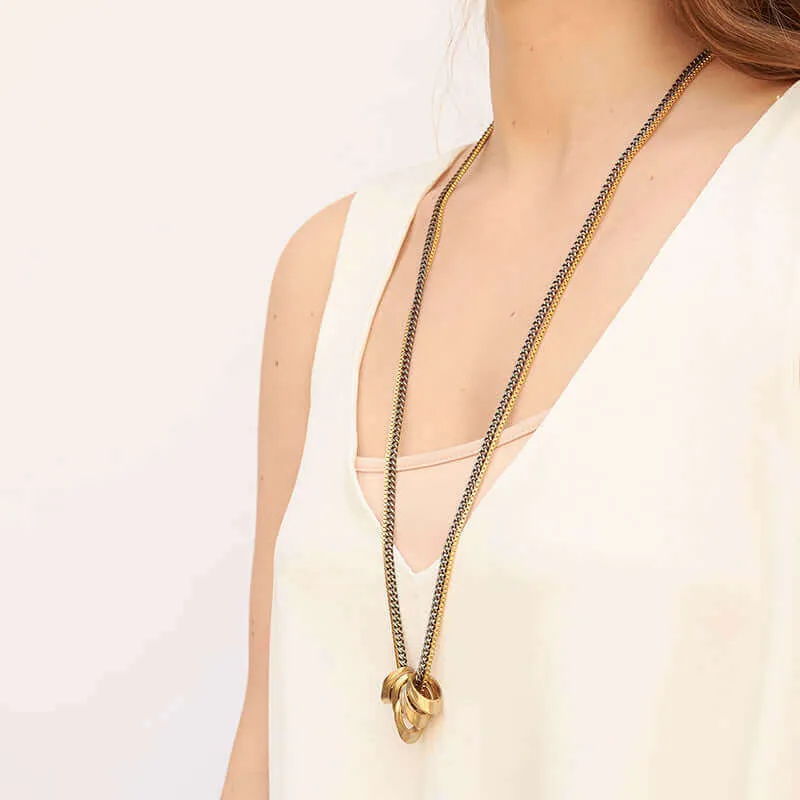 MILA DUAL CHAIN NECKLACE