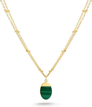 Milan Chiva 14K Gold Plated Necklace for women, Dainty Trendy Non Tarnish Pendant Charm Necklaces Fashion Jewelry for Women Waterproof