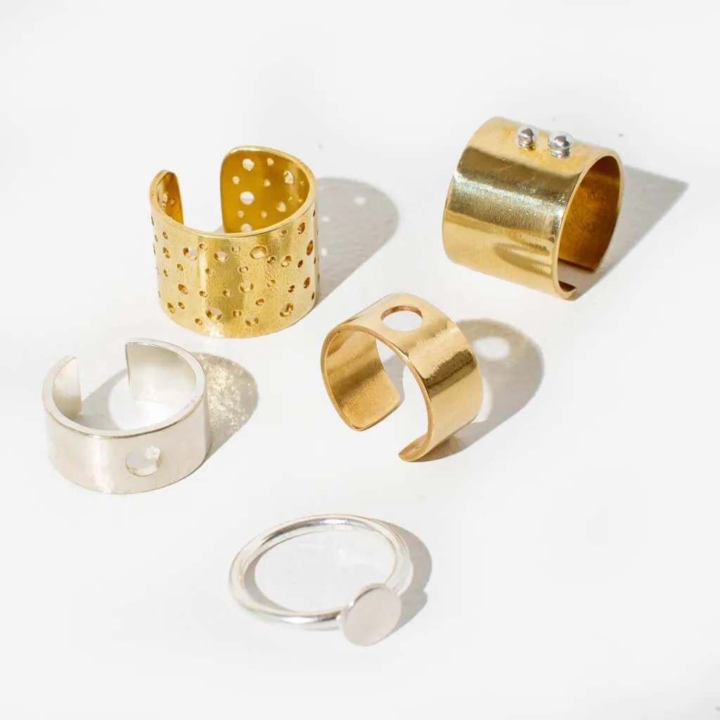 Minimal Dot Ring - Sterling