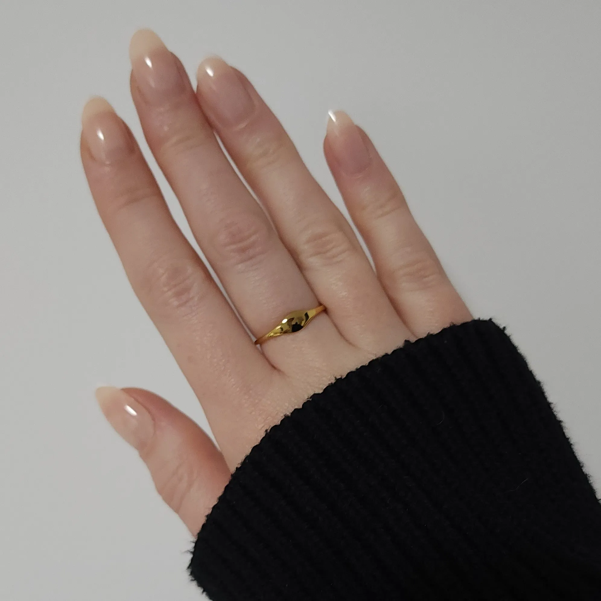 Minimal Slim Signet Ring