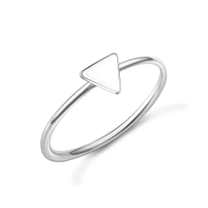 Minimal Triangle Ring Sterling Silver