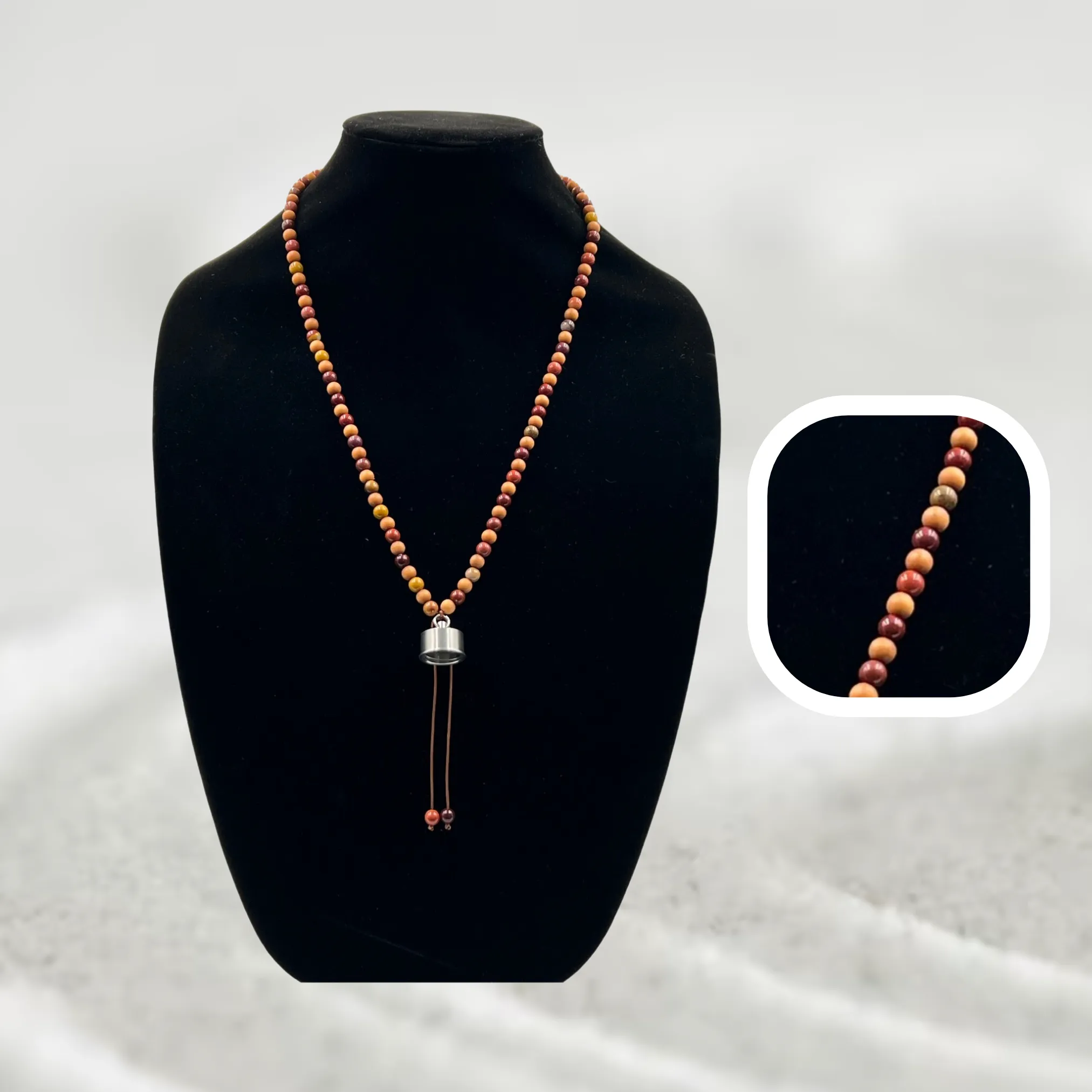 Mookaite and Sandalwood Mala